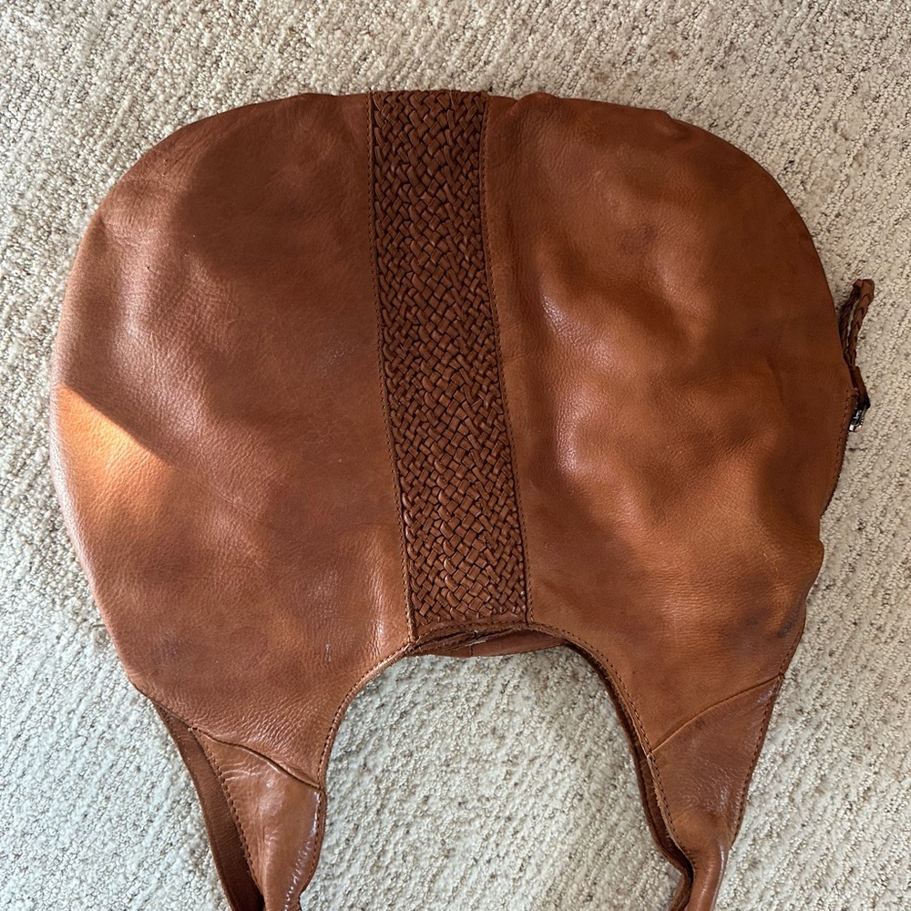 Brown Leather Tote Bag